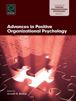 cover image of Advances in Positive Organizational Psychology, Volume 1
